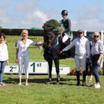 2023 5/6 year old All Studbooks Final Winner pictured Abbie Sweetnam, Ger O'Neill on behalf of his Castlefield Breeding Farm and Aloga Auctions both sponsors. Also pictured are Liz Brennan IBC Committee, Sharon Fitzpatrick IBC Committee and Fiona Deegan IBC Committee.